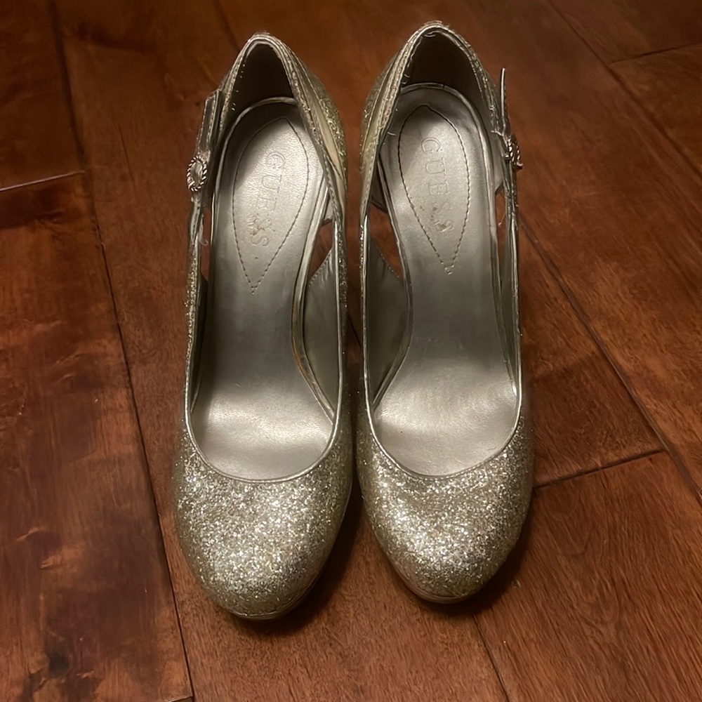 Guess | Gold sparkle heels